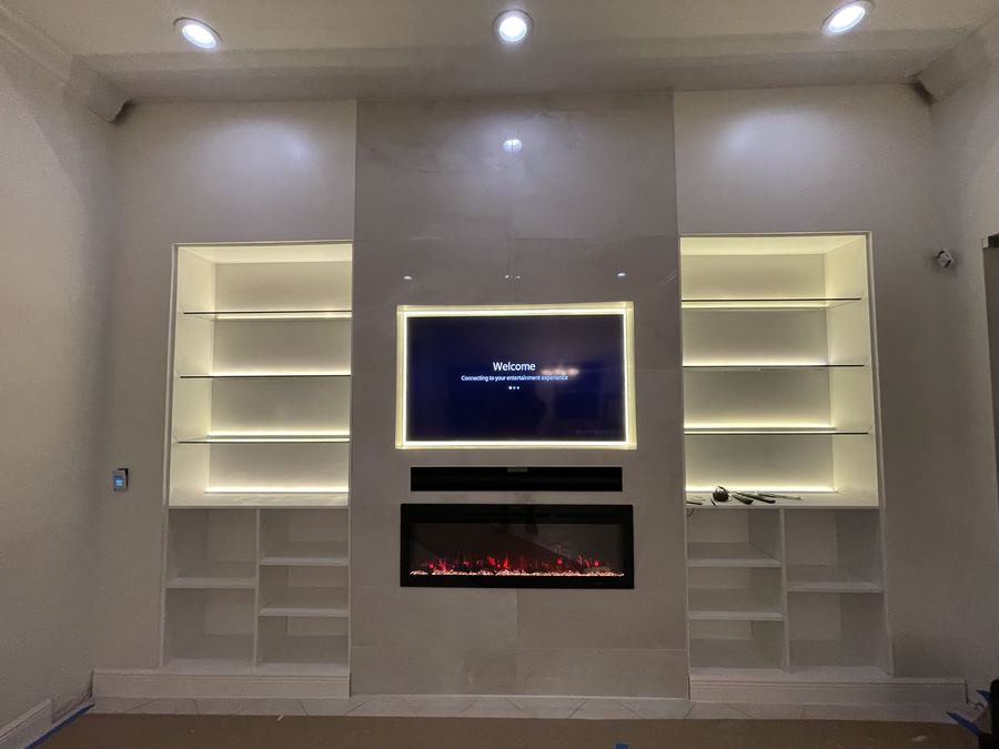 Built-in & Fireplace